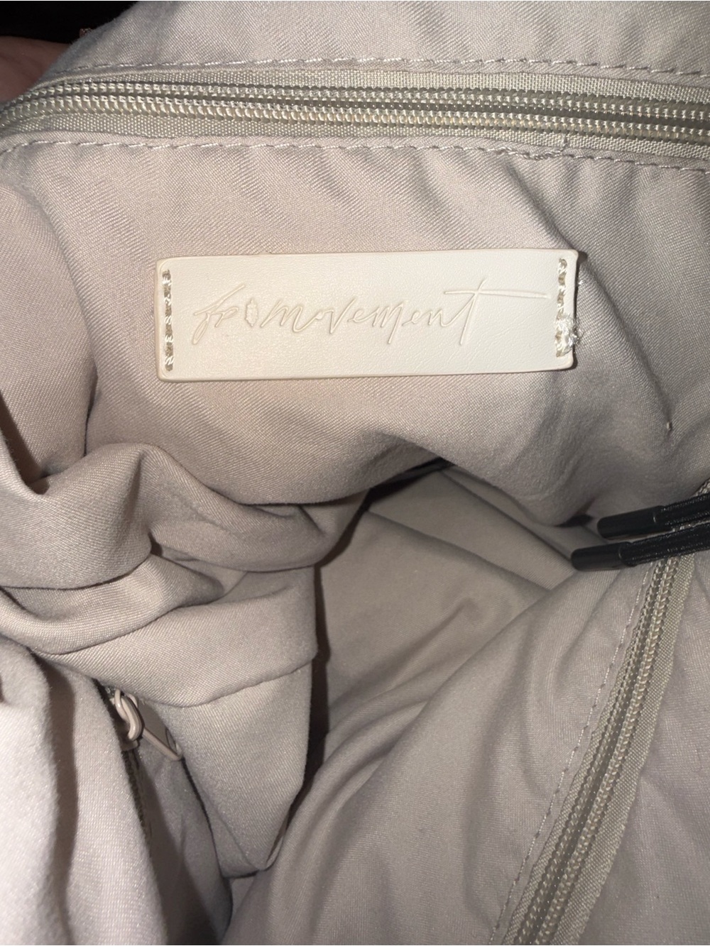 NWT. Free People Movement Quilted Carryall Bag. Off White. - Picture 7 of 9